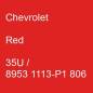 Preview: Chevrolet, Red, 35U / 8953 1113-P1 806.